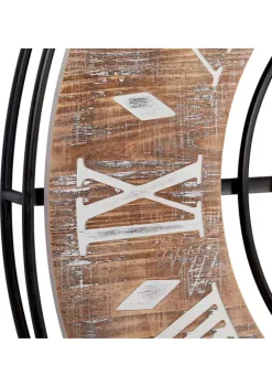 Coupon ✨ Farmhouse Metal Wall Clock by Monroe Lane 🧨 -Monroe Lane Sales Belk 10003