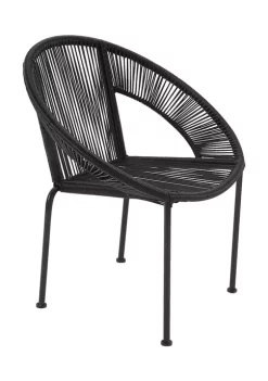 New 🎉 Contemporary Plastic Rattan Outdoor Chair by Monroe Lane ⌛ -Monroe Lane Sales Belk 10011