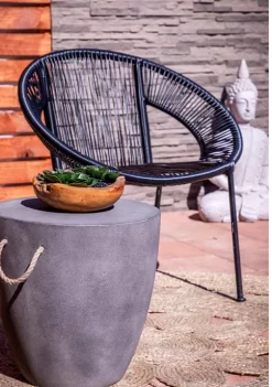 New 🎉 Contemporary Plastic Rattan Outdoor Chair by Monroe Lane ⌛ -Monroe Lane Sales Belk 10013