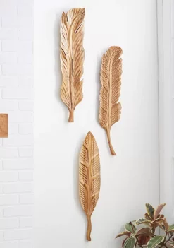 Top 10 π₯ Rustic Teak Wood Wall Decor - Set of 3 by Monroe Lane π