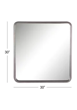 Best Sale 👍 Contemporary Metal Wall Mirror by Monroe Lane 🛒 -Monroe Lane Sales Belk 10038