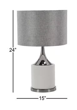 Buy 🛒 Traditional Cement Table Lamp by Monroe Lane 😉 -Monroe Lane Sales Belk 10044