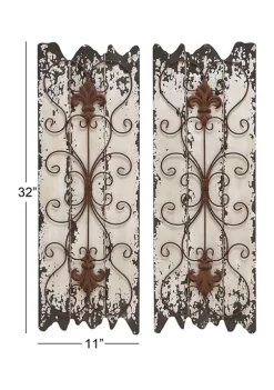 Coupon 🧨 Rustic Wood Wall Decor - Set of 2 by Monroe Lane 😍 -Monroe Lane Sales Belk 10073