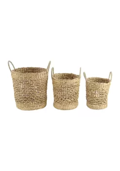Best deal 🤩 Coastal Dried Plant Storage Basket - Set of 3 by Monroe Lane 🧨 8 Best deal 🤩 Coastal Dried Plant Storage Basket - Set of 3 by Monroe Lane 🧨 -Monroe Lane Sales Belk 10084