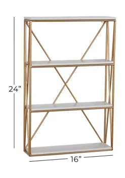 Deals ❤️ Glam Wood Wall Shelf by Monroe Lane 🥰 -Monroe Lane Sales Belk 10111