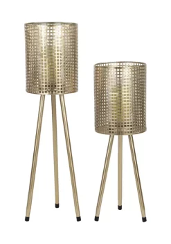 Top 10 🎉 Industrial Metal Lantern - Set of 2 by Monroe Lane 😍 -Monroe Lane Sales Belk 10129