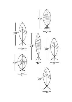 Best Pirce ✔️ Industrial Metal Wall Decor - Set of 6 by Monroe Lane 🧨 -Monroe Lane Sales Belk 10132