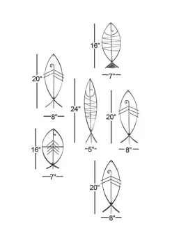 Best Pirce ✔️ Industrial Metal Wall Decor - Set of 6 by Monroe Lane 🧨 -Monroe Lane Sales Belk 10133