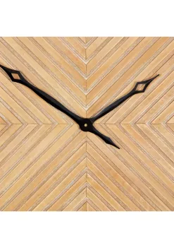 Top 10 ✨ Industrial Wood Wall Clock by Monroe Lane ⭐ -Monroe Lane Sales Belk 10139