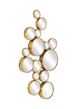 Budget 🌟 Contemporary Metal Wall Mirror by Monroe Lane 🛒 -Monroe Lane Sales Belk 10153