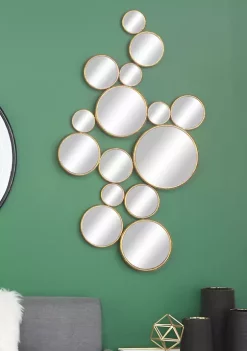 Budget 🌟 Contemporary Metal Wall Mirror by Monroe Lane 🛒 -Monroe Lane Sales Belk 10156