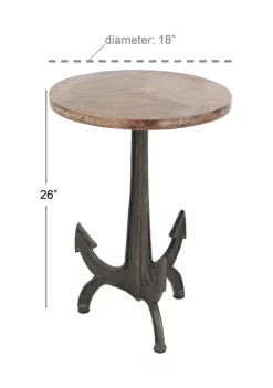Hot Sale 🤩 Coastal Metal Accent Table by Monroe Lane 🛒 -Monroe Lane Sales Belk 10165