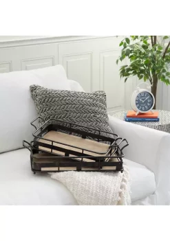 Brand new ⭐ Industrial Metal Tray - Set of 2 by Monroe Lane 👏 -Monroe Lane Sales Belk 10178