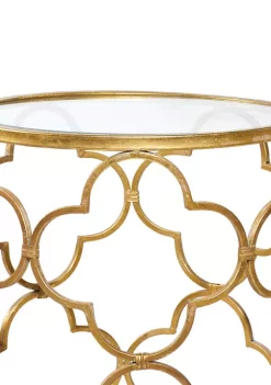 Cheap 🧨 Contemporary Metal Accent Table by Monroe Lane 🔥 -Monroe Lane Sales Belk 10183