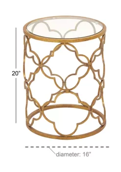 Cheap 🧨 Contemporary Metal Accent Table by Monroe Lane 🔥 -Monroe Lane Sales Belk 10184