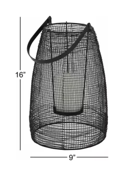 Budget 🛒 Modern Metal Candle Lantern by Monroe Lane 😍 -Monroe Lane Sales Belk 10201