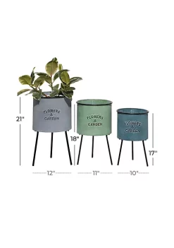 Buy 🧨 Farmhouse Metal Planter - Set of 3 by Monroe Lane 🧨 -Monroe Lane Sales Belk 10221