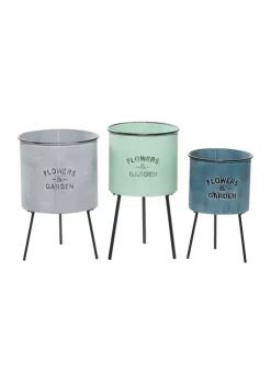 Buy 🧨 Farmhouse Metal Planter - Set of 3 by Monroe Lane 🧨 -Monroe Lane Sales Belk 10222