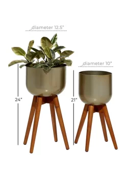 New β Modern Metal Planter - Set of 2 by Monroe Lane π― 8 New β Modern Metal Planter - Set of 2 by Monroe Lane π― -Monroe Lane Sales Belk 10233