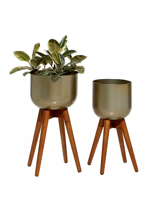 New β Modern Metal Planter - Set of 2 by Monroe Lane π― 6 New β Modern Metal Planter - Set of 2 by Monroe Lane π― - Image 6