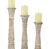 Discount 🤩 Traditional Wood Candle Holder - Set of 3 by Monroe Lane ⭐