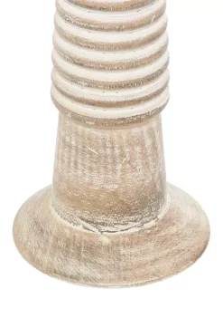 Discount 🤩 Traditional Wood Candle Holder - Set of 3 by Monroe Lane ⭐ -Monroe Lane Sales Belk 10250