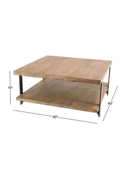 Cheapest ✨ Industrial Wood Coffee Table by Monroe Lane ✨ -Monroe Lane Sales Belk 10265