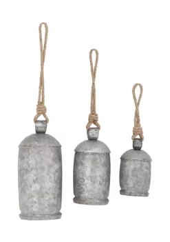 Brand new 🔔 Rustic Metal Decorative Cow Bell - Set of 3 by Monroe Lane ✨ -Monroe Lane Sales Belk 1029