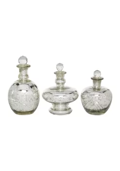 New ✔️ Vintage Glass Decorative Jars - Set of 3 by Monroe Lane 💯 -Monroe Lane Sales Belk 10305