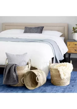 Best deal ๐ Modern Dried Plant Storage Basket - Set of 3 by Monroe Lane ๐