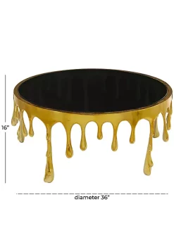 Best Sale 🔔 Contemporary Aluminum Coffee Table by Monroe Lane ✨ -Monroe Lane Sales Belk 10314