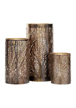 Buy ✔️ Eclectic Metal Lantern - Set of 3 by Monroe Lane ✔️ -Monroe Lane Sales Belk 10352