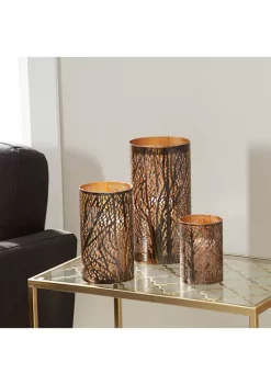 Buy ✔️ Eclectic Metal Lantern - Set of 3 by Monroe Lane ✔️ -Monroe Lane Sales Belk 10353