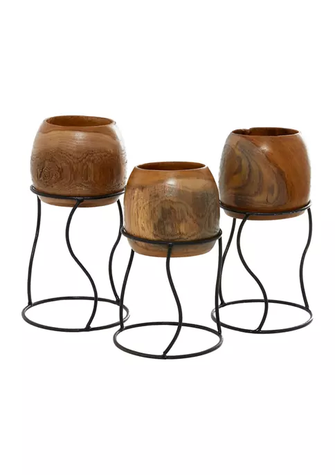 Flash Sale 🎉 Rustic Metal Planter - Set of 3 by Monroe Lane 🔥 6 Flash Sale 🎉 Rustic Metal Planter - Set of 3 by Monroe Lane 🔥 - Image 6