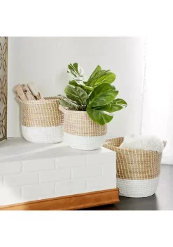 Brand new 🎉 Contemporary Dried Plant Storage Basket - Set of 3 by Monroe Lane ✨