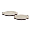 Buy 💯 Coastal Wood Tray - Set of 2 by Monroe Lane 🔔