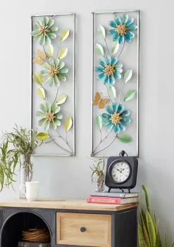 Deals 🔥 Traditional Metal Wall Decor - Set of 2 by Monroe Lane 🔔 -Monroe Lane Sales Belk 10466