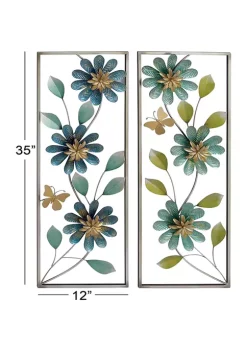 Deals 🔥 Traditional Metal Wall Decor - Set of 2 by Monroe Lane 🔔 -Monroe Lane Sales Belk 10468