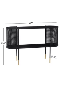 Budget 🎁 Contemporary Metal Console Table by Monroe Lane 🎉 -Monroe Lane Sales Belk 10499