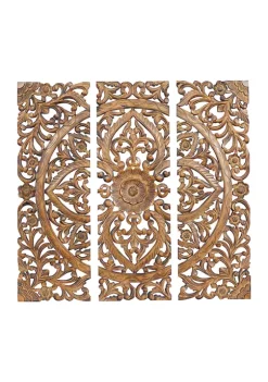 Cheap 🥰 Traditional Wood Wall Decor - Set of 3 by Monroe Lane 🛒