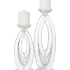 Top 10 👍 Glam Glass Candle Holder - Set of 2 by Monroe Lane ⌛