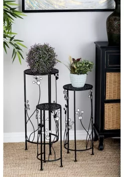 Wholesale 🧨 Traditional Metal Plantstand - Set of 3 by Monroe Lane ⌛ -Monroe Lane Sales Belk 10518