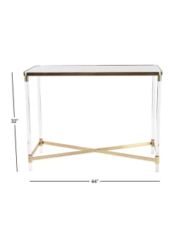Outlet 😀 Contemporary Metal Console Table by Monroe Lane 👏 -Monroe Lane Sales Belk 10560