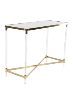 Outlet 😀 Contemporary Metal Console Table by Monroe Lane 👏 -Monroe Lane Sales Belk 10561