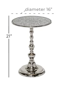 Budget ✔️ Glam Aluminum Accent Table by Monroe Lane 🤩 -Monroe Lane Sales Belk 10607