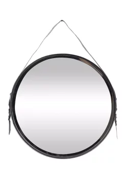 Budget π― Iron Industrial Wall Mirror by Monroe Lane π₯