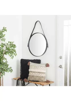 Budget 💯 Iron Industrial Wall Mirror by Monroe Lane 🔥 -Monroe Lane Sales Belk 10611