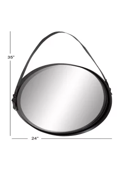 Budget 💯 Iron Industrial Wall Mirror by Monroe Lane 🔥 -Monroe Lane Sales Belk 10615