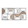 Flash Sale 🌟 Iron Contemporary Wall Décor - Set of 2 by Monroe Lane 🧨