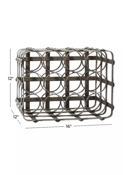 Best Pirce 🛒 Industrial Metal Wine Rack by Monroe Lane 🔥 4 Best Pirce 🛒 Industrial Metal Wine Rack by Monroe Lane 🔥 - Image 4